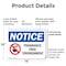 Signmission Fragrance Free Environment, 14 in W x Rectangle, Plastic OS-2PACK-NS-P-1014-L-12908 - alternate 4